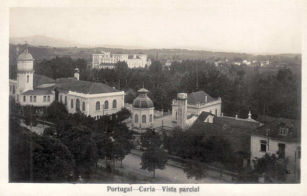 SN - Portugal - Curia - Vista parcial - Ed. Foto-Soares - Porto, Curia, Gerez - Dim. 13,8x8,8 cm - Col. A. Sim�es (079).