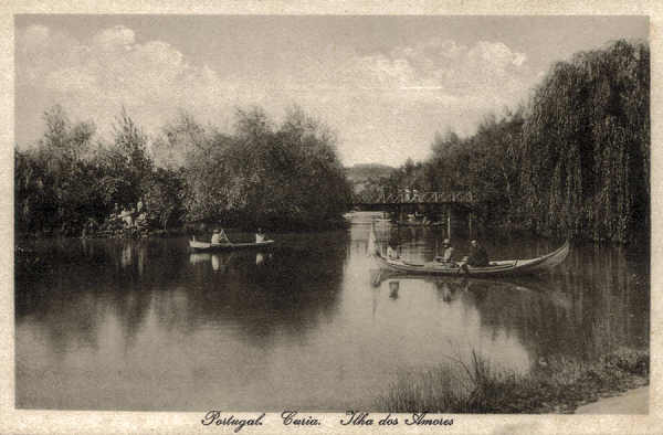 SN - Portugal.Curia.Ilha dos Amores - Ed. Bazar Soares, Porto - SD - Dim. 13,7x9,0cm - Col. A. Sim�es (138).