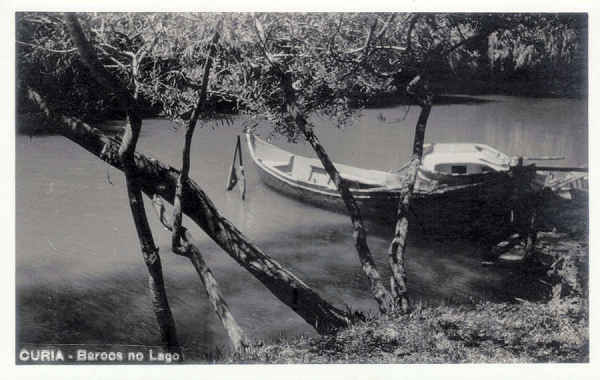 SN - CURIA - Barcos no Lago - Foto em papel Gevaert  - Editor n�o referenciado - SD - Dim. 13,8x8,8 cm. - Col. 