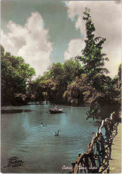 SN - Curia - Uma vista do Lago - Ed. Junta de Turismo da Curia - SD - Col. A. Sim�es (222).