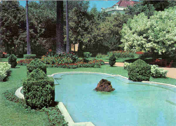 N� 325 - CURIA - PORTUGAL - Um aspecto do parque  - Ed. de Grande Bazar de Arte Regional - 14,7x10,4 cm. - Col. A. Sim�es 1018.