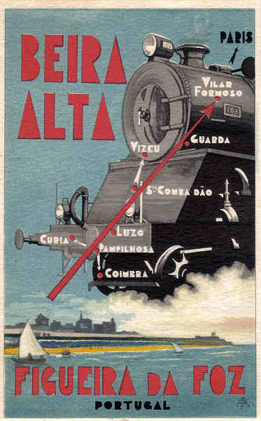 SN - BEIRA ALTA Curia... FIGUEIRA DA FOZ - PORTUGAL - Ed. da C.� dos C.�s de Ferro da Beira Alta - 9,3x14,0 cm - Col. A Sim�es (410).