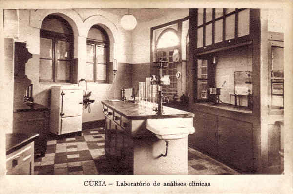 SN - CURIA - Laboratorio de analises clinicas - S. Edit. - Dim. 14,2x9,4 cm - Col. A Sim�es (382).