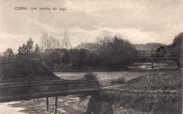 SN - CURIA - Um trecho do Lago - S. Edit - Dim. 13,8x8,8 cm - Col. A. Sim�es ( 358).