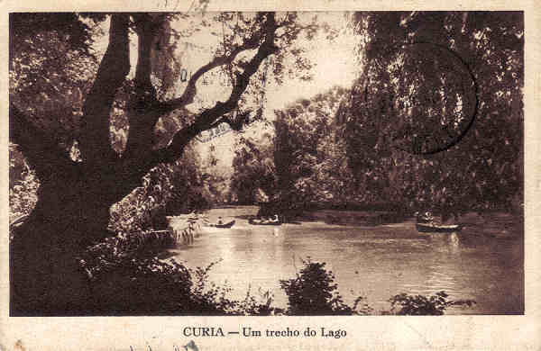 SN - CURIA - Um trecho do Lago - Neogravura, Limitada, Lisboa - Dim. 14.3x9,2 cm - Circul.1943 - Col. A. Sim�es (160 - 1).