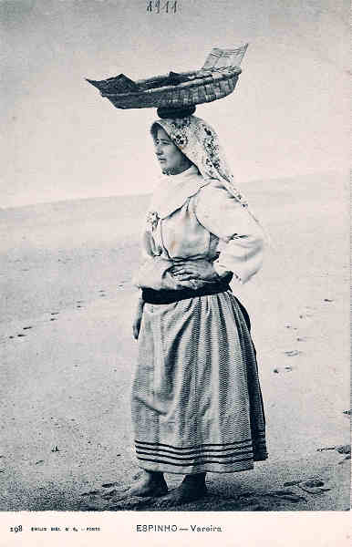 N� 198 - Portugal. Espinho. Vareira - Editor Emilio Biel - Dim. 14x9 cm - Col. M. Chaby.