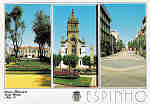 SN - Portugal. Espinho. C�mara Municipal, Igreja Matriz e Rua 19 - Editor Francisco M�s, Lda (Amadora) - Dim. 15x10 cm - Col. Miguel Chaby.