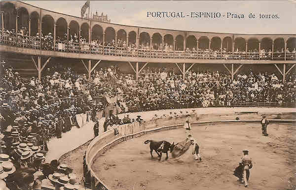 sn - Portugal. Espinho - Pra�a de Touros - Editor Casa Primorosa, Espinho - SD - Dim. 14x9 cm - Col. Miguel Chaby