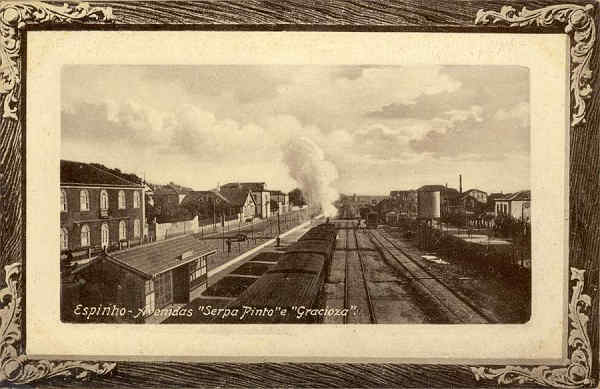 S/N - Espinho-Avenidas "Serpa Pinto" e "Gracioza" - Edi��o de Joaquim de Sequeira Lopes - S/D - Dimens�es: 13,6x8,9 cm. - Col. Aur�lio Dinis Marta. [Ao Le�o d'Ouro, ESPINHO - Union Postale Universelle-Bilhete Postal]