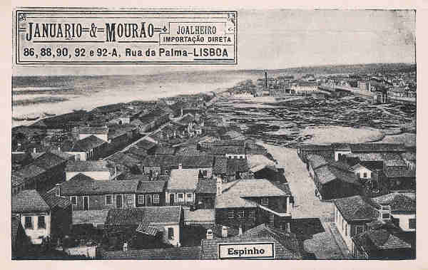 Portugal. Espinho - Postal publicit�rio da Joalharia Janu�rio & Mour�o - Dim. 14x9 cm. - Col. M. Chaby