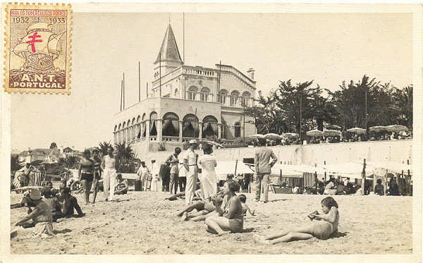 S/N - Estoril 01 - Instru��es impressas no verso, em ingl�s, c/ carimbo "Tabacaria do Parque de Rosa & Louren�o,Lda - Estoril - Selo da A.N.T. - S/D - Dimens�es: 13x08 cm. - Col. Vieira Pinto.