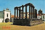 N.� 241 - �vora Templo Romano (S�culo II-III) - Emiss�o Centro Caridade N[1].S.do Perp�tuo Socorro - Dimens�es 14,9x10 cm. - Col. M�rio F. Silva.