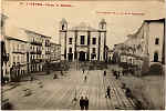 N� 1 - EVORA-Pra�a do Geraldo - Ed. Papelaria e Livraria Nazareth - SD - Fototipia Barreira & Costa-Porto - Dim. 9,3x14 cm - Col. Jaime da Silva (Circulado em 1923).