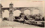 N� 13 - EVORA-AQUEDUTO - Ed. Papelaria e Livraria Nazareth - SD - Fototipia Barreira & Costa-Porto - Dim. 9,2x14,4 cm - Col. Jaime da Silva (Circulado em 1923).