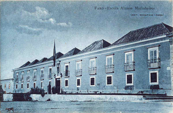SN - FARO. Escola de Alunos Marinheiros - Editor n�o indicado - Cerca de 1920 - Dim. 13,9x8,9 cm. - Col. A. Monge da Silva.
