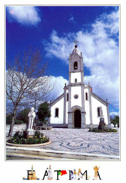 N.� LIP-2441 - F�TIMA Igreja paroquial de F�tima - Edi��o JAMP-Edi��es Tur�sticas, Ld� Tel. 214209232 Fax: 214143196 Fotografia Andr�s Murillo - S/D - Dimens�es: 11x16 cm. - Col. Manuel e F�tima B�ia.