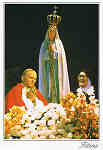 N.� 1653 - F�TIMA Jo�o Paulo II e L�cia - Ed. Centro de Caridade N.� Sr.� do Perp�tuo Socorro-PORTO Fotografia: Foto Antunes-F�tima - S/D - Dim: 10,5x15 cm - Col. Manuel e F�tima B�ia (2007).