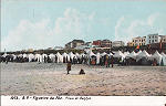 N� 1073 - Praia de Banhos (3) - Editor B. P. - Dim. 139x89 mm - Col. A. Monge da Silva (cerca de 1905)
