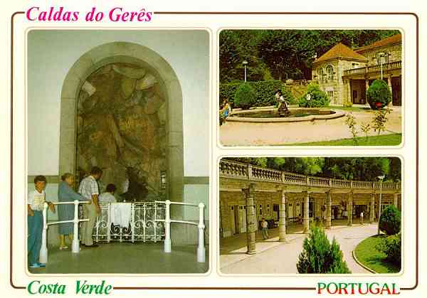 N.� 241 - CALDAS DO GER�S Costa Verde PORTUGAL - Edi��o Francisco M�s, Ld� 4931155 Amadora - S/D - Dimens�es: 14,9x10,5 cm. - Col. Manuel B�ia.