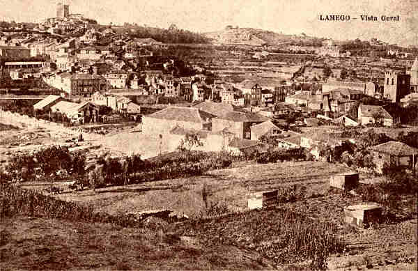 S/N - Lamego-Vista geral - Edi��o Manuel Queiroz - S/D - Dimens�es: 14x9,1 cm. - Col. Aur�lio Dinis Marta.
