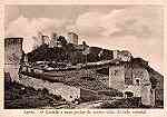 S/N - LEIRIA-O Castelo e suas portas de acesso visto do lado oriental - Editor Comss�o de Iniciativa - S/D - Dimens�es: 14x9 cm. - (Circulado em Dez. 1944) - Col. R. Gaspar.