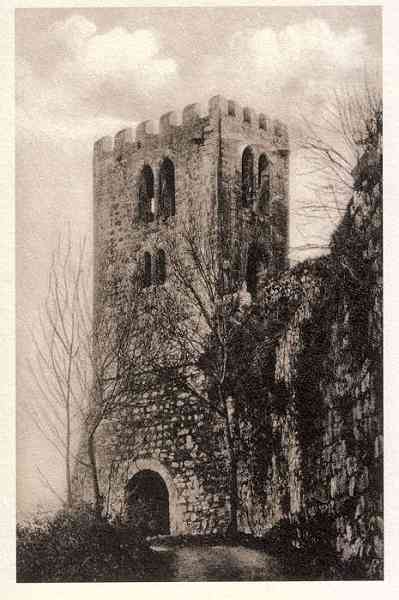 S/N - LEIRIA-Portugal Antiga Torre dos Sinos junto da capela do Castelo (finais da d�cada de 1920) - Editor Jorlis, Edi��es e Publicidade, Ld� - S/D - Dimens�es: 14x9 cm. - Col. R. Gaspar.