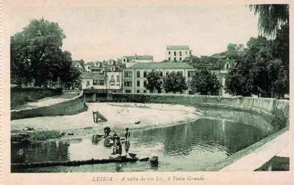 S/N - LEIRIA-A volta do Rio Liz � Fonte Grande - Editor n�o indicado [Union Postale Universelle] - Dimens�es:14x9 cm. - Col. R. Gaspar.
