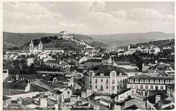 N.� 5 - LEIRIA-Portugal Santu�rio de Nossa Senhora da Encarna��o - Editor Fotografia Art�stica Ld�, Leiria em 1939 - Dimens�es: 14x9 cm. - Col. R. Gaspar.