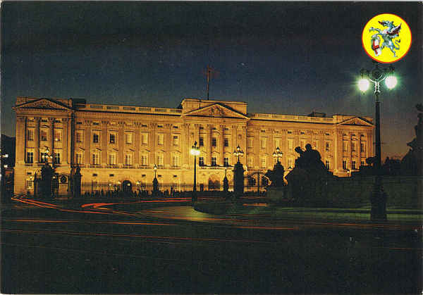 N.� Lo72 - LONDON - Buckingham Palace - Ed. Thomas & Benacci Lda. - LONDON Tel.(01)4032835 RIALTO Printed in Italy - SD - Dim. 14,8x10,3 cm - Col. Manuel B�ia (1986)