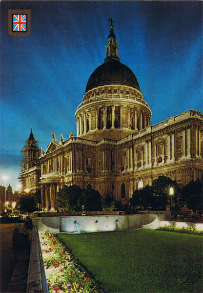 N.� 22 - LONDON. St. Paul's Cathedral - Ed. FISA-Great Britain-LONDON Golden Shield Palaudarias, 26 Barcelona  - Printed in Spain - SD - Dim. 10,3x14,8 cm - Col. Manuel B�ia (1986)