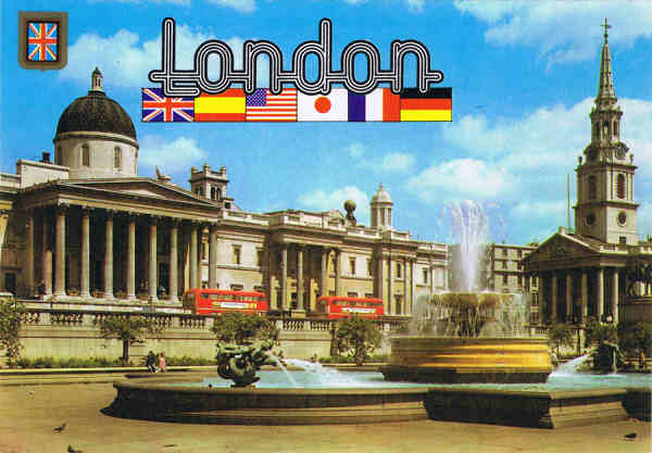 N.� 115 - LONDON. The National Gallery. Trafalgar Square - Ed. FISA-Great Britain-LONDON Golden Shield    Palaudarias, 26-Barcelona - Printed in Spain - SD - Dim. 14,8x10,3 cm - Col. Manuel B�ia (1986)