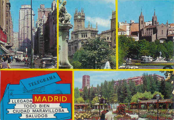 N� 138 - Recuerdo de Madrid - Ed.. J. L. Gallegos -  Dim. 15,3x10,5 cm - Col. Joao Ponte