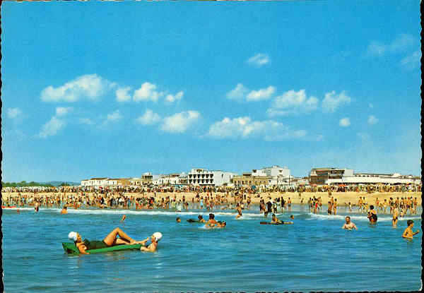 N.� 755/154 - Algarve Monte Gordo A Praial - Edi��o Portugal Tur�stico - S/D - Dimens�es: 14,6x10,1 cm. - Col. Gra�a Maia