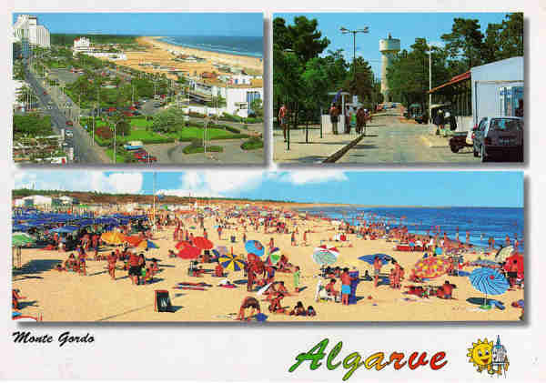 N.� 7219 - MONTE GORDO Algarve - Ed. Artes Gr�ficas - S/D - Dim. 15x10,5 cm - Col. M�rio Silva.