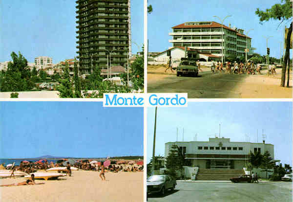 N.� 800 - MONTE GORDO Algarve - Ed. Artes Gr�ficas - S/D - Dim. 15x10,5 cm - Col. M�rio Silva.