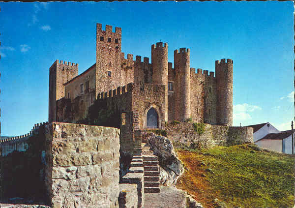 N� 341 - OBIDOS-Portugal - Castelo e Pousada - Ed. Supercor, Ancora, Distr. por RAN, Lx - SD - Dim. 148x104 mm - Col. Gra�a Maia