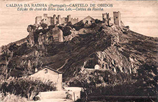 S/N - Portugal-�bidos Castelo de �bidos - Editor Jos� da Silva Dias - Editado em 1930 - Dimens�es: 13,5x8,8 cm. - Col. Miguel Chaby