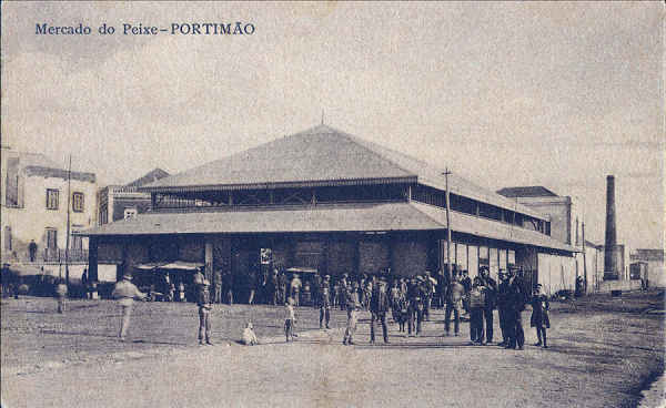 SN - PORTIM�O.Mercado do Peixe - Edi��o Pacheco, Seita & Cia, Lda, Portimao - SD - Dim. 14x9 cm - Col A Monge da Silva (cerca de 1920)