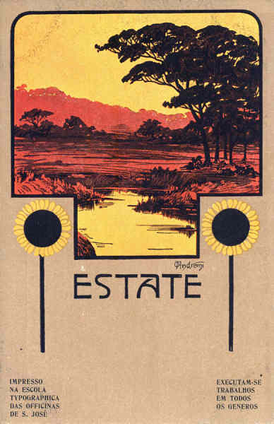 SN - Escola Typographica das Oficinas de S�o Jos� (Estate) - Edi��o da Mesma, Lisboa - Dim. 13,9x8,8 cm - Col. A. Monge da Silva (c. 1910)