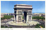 SN - TWA, Trans World Airlines  e o Arco do Triunfo em Paris - Edi��o TWA - Dim. 14x8,9 cm - Col A Monge da Silva (c. 1948)