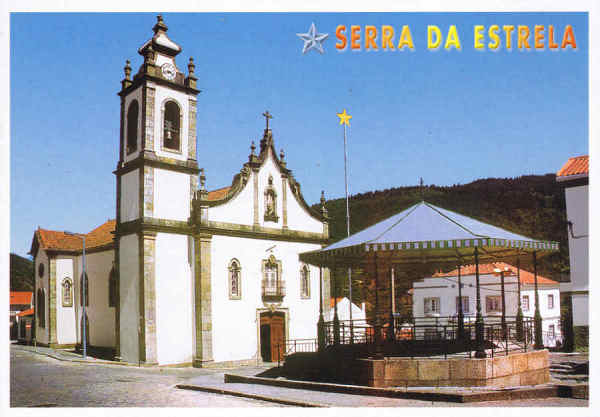062- SEV-0038 SERRA DA ESTRELA (PARQUE NATURAL) Beira Alta PORTUGAL Manteigas. Igreja de S. Pedro - Ed. GRAFIPOST - Editores e Artes Gr�ficas,Lda - TEL.:214342080 FILIAL-LOUL� - 2006 - Dim. 15x10,5 cm - Col. Manuel B�ia (2010).