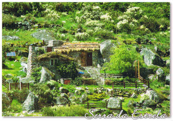 067- SN - Serra da Estrela.Portugal  Recantos de Sonho (casa das Lameiras) - Ed. EDIG - SD - Dim. 14,8x10,4 cm - Col. F�tima B�ia (2010)