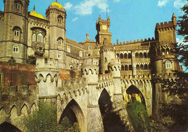 N.� 503 - SINTRA (Portugal) Pal�cio da Pena - Edi��o D�lia - S/D - Dimens�es: 15x10,5 cm. - Col. Manuel B�ia.