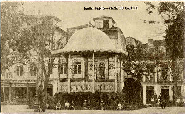 SN - Viana do Castelo - Jardim Publico - Editor n�o indicado - SD - Dim. 14x8,6 cm - Col. M. Soares Lopes