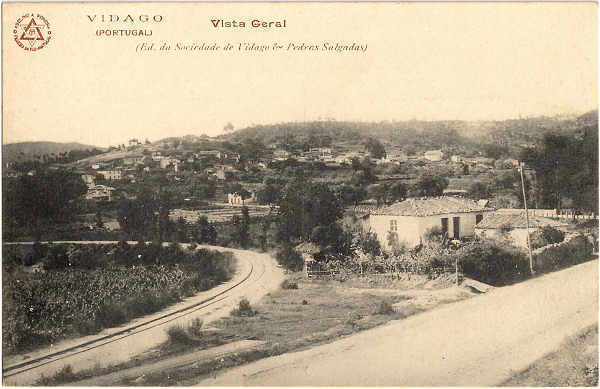 SN - VIDAGO (PORTUGAL) - Vista Geral - Ed. da Sociedade de Vidago & Pedras Salgadas - Impress�o: Adelino A Pereira, Figueira da Foz, Portugal - SD -  Dim. 9x14 cm. - Col. Jaime da Silva (Circulado em 1923).