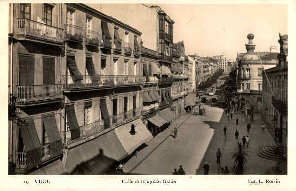 N.� 15 - Calle del Capit�n Gal�n - Fot. L. Roisin - Editor n�o indicado - S/D - Dimens�es: 14x9 cm. - Col. Carneiro da Silva (Circulado em 05/04/1936)