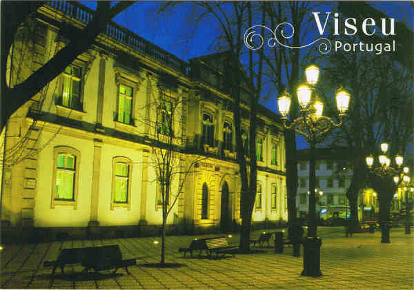 N.� F 1.607 - Viseu. Pra�a da Rep�blica - Pa�os do Concelho - Ed. FORWAYS,LDA - TEL. 219310882 - SD - Dim. 15x10,5 cm - Col. F�tima B�ia (2010).