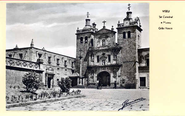 N - Viseu. S� Catedral e Museu Gr�o Vasco - Edi��o Papelaria e Tabacaria Costa, Foto Emeg� - Dim. 14,1x9 cm - Col. A. Monge da Silva (cerca de 1950)