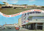 N� 53 - Ponta Delgada S. Miguel A�ores. Aeroporto e aspecto da cidade - Ed. Fotagrafia N�brega, Lda - SD - Dim. 15x10,4 cm. - Col. M B�ia (1981).