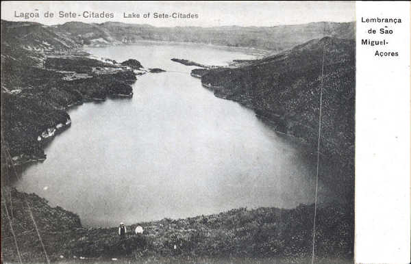 SN - S�O MIGUEL. Sete Cidades. Lagoa - Edi��o Casa Havaneza - Dim. 13,9x9 cm - Col. A. Monge da Silva (cerca de 1908)